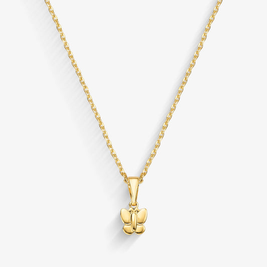 Colar Infantil Borboleta Folheado a Ouro18k