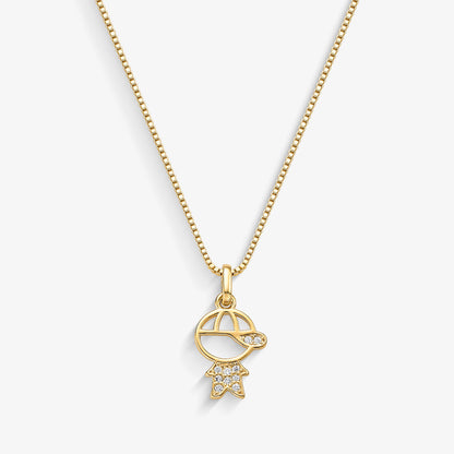Colar Menino Folheado a Ouro 18k