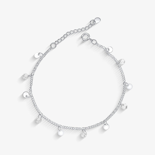 Pulseira Zircônia chapa redonda