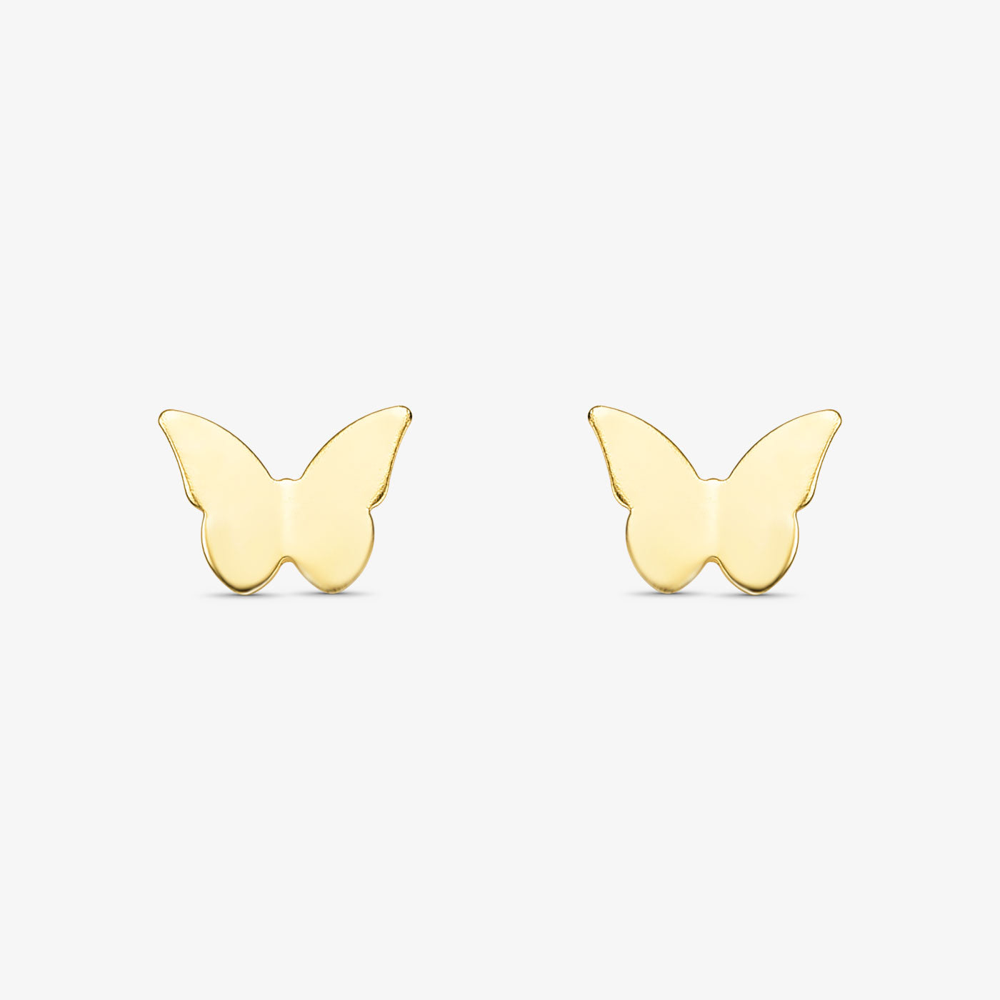 Brinco Borboleta Lisa Folheado a Ouro 18K