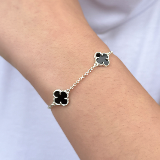Pulseira Trevo Preto