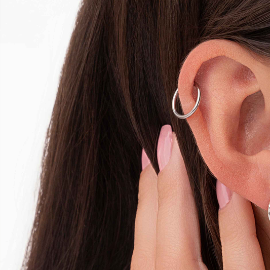 Piercing Nostril Prata Argola Lisa
