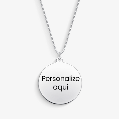 Colar Medalha com Nome Personalizado