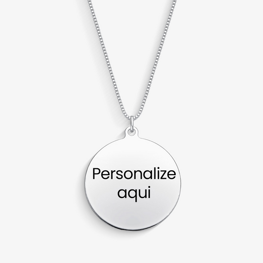 Colar Medalha com Nome Personalizado