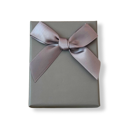 Caixa Presente Cinza Liso