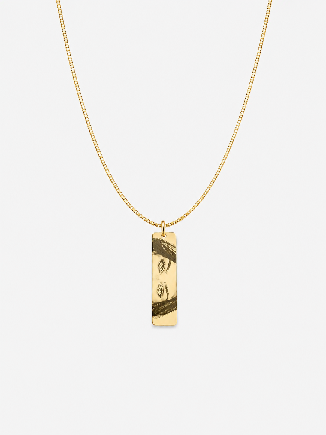 Colar Plaquinha Personalizado Folheado a Ouro 18k
