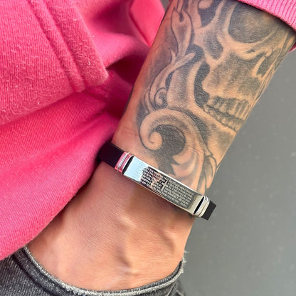 Pulseira Aço Chapa Pai Nosso