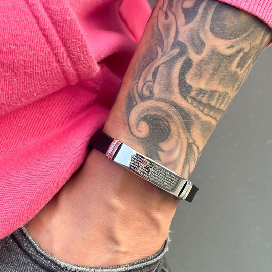 Pulseira Aço Chapa Pai Nosso