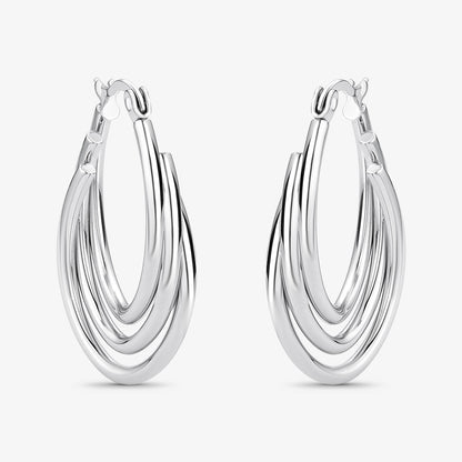 Brinco Aço Trançado com Fecho Italiano