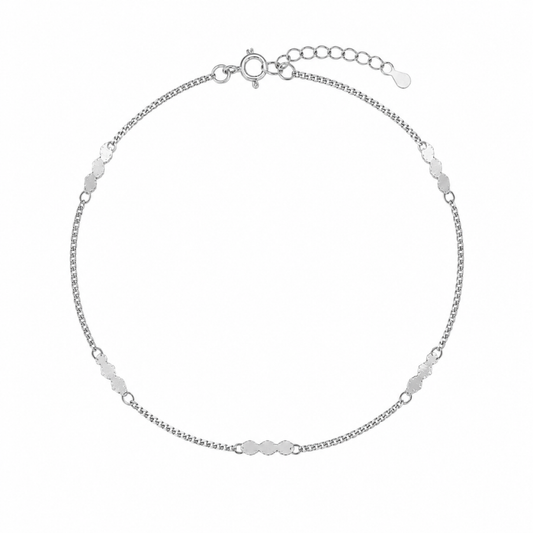 Pulseira Elo Grumett Folheado a Prata