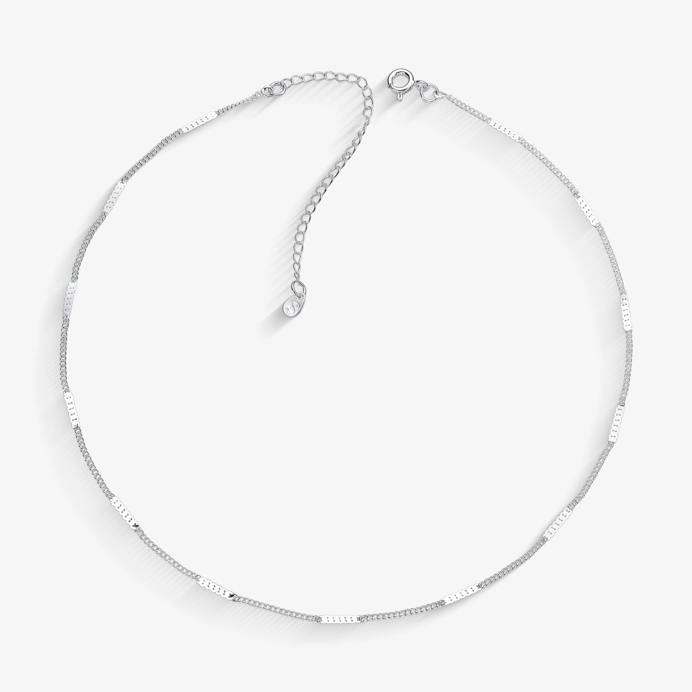Choker Elo Chapinha Entrelaçada