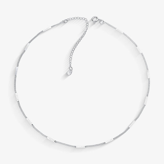 Choker Elo Chapinha Entrelaçada
